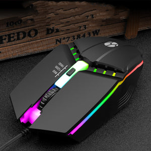 Enhance Your Gaming Experience with the Wired Mouse USB Glowing Computer Competitive Game